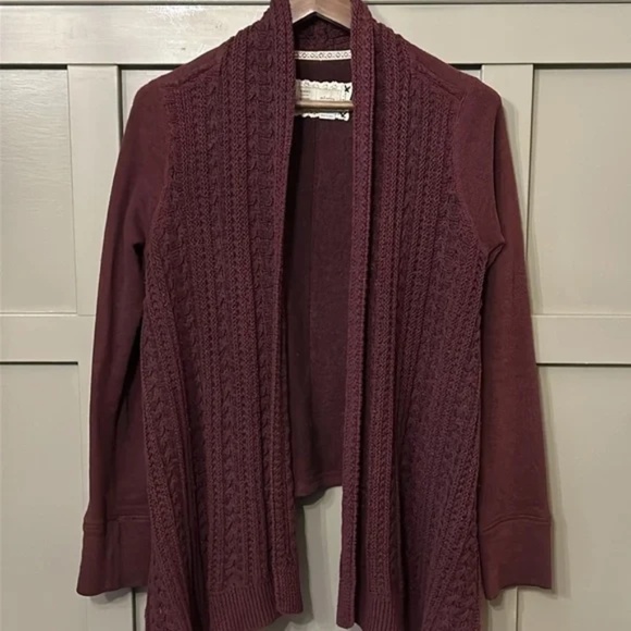 Anthropologie Saturday Sunday Neela Knit Open Front Cardigan Sweater Size Medium - Picture 7 of 12